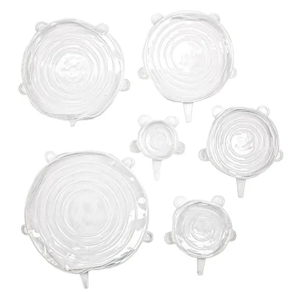 6x Hvide silikonelåg Outlet