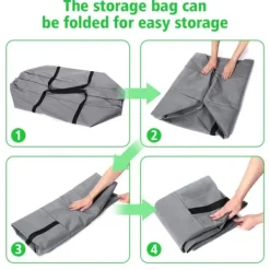 125x32x50cm，Opbevaringspose til havepuder，Ikke-vævet materiale af høj kvalitet, Støvtæt, fugttæt, anti-fading Sale